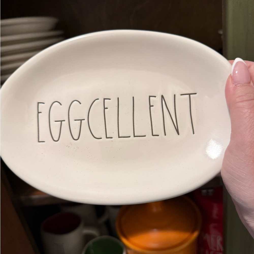 Rae Dunn Eggcellent Oval